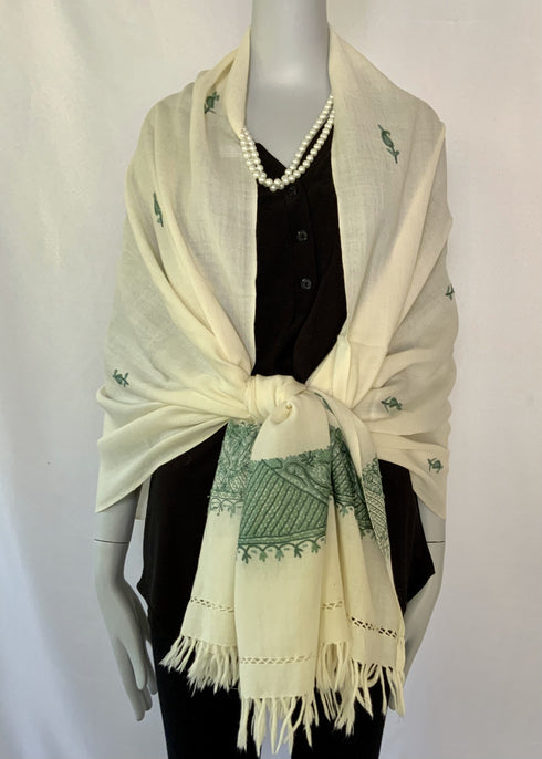 Hand Embroidered Aari Border with Small Motif